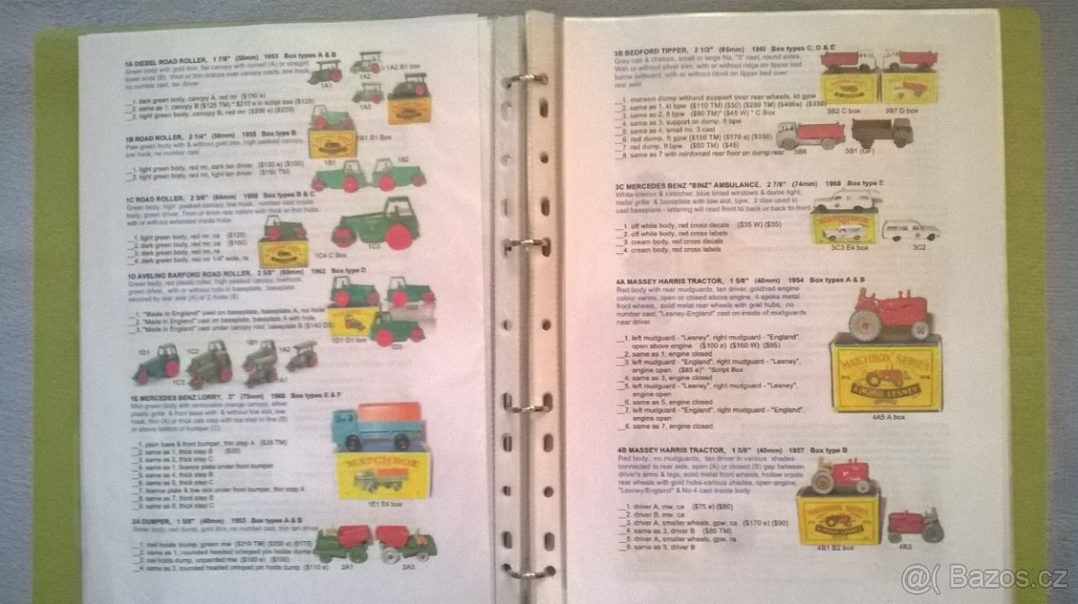 Matchbox kniha Regular Wheel 1-75 1953 - 1969
