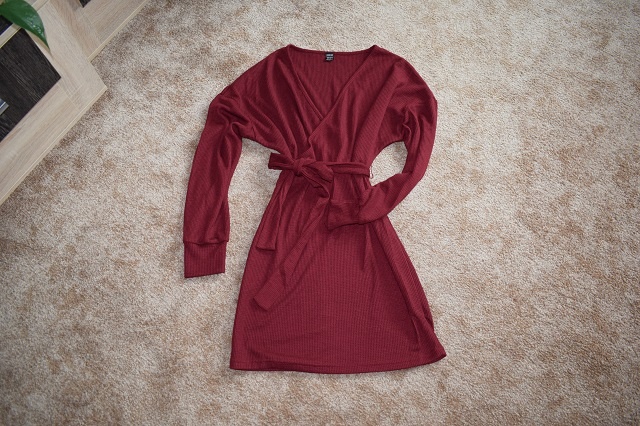 Šaty, šatičky xs/34 Shein vínové