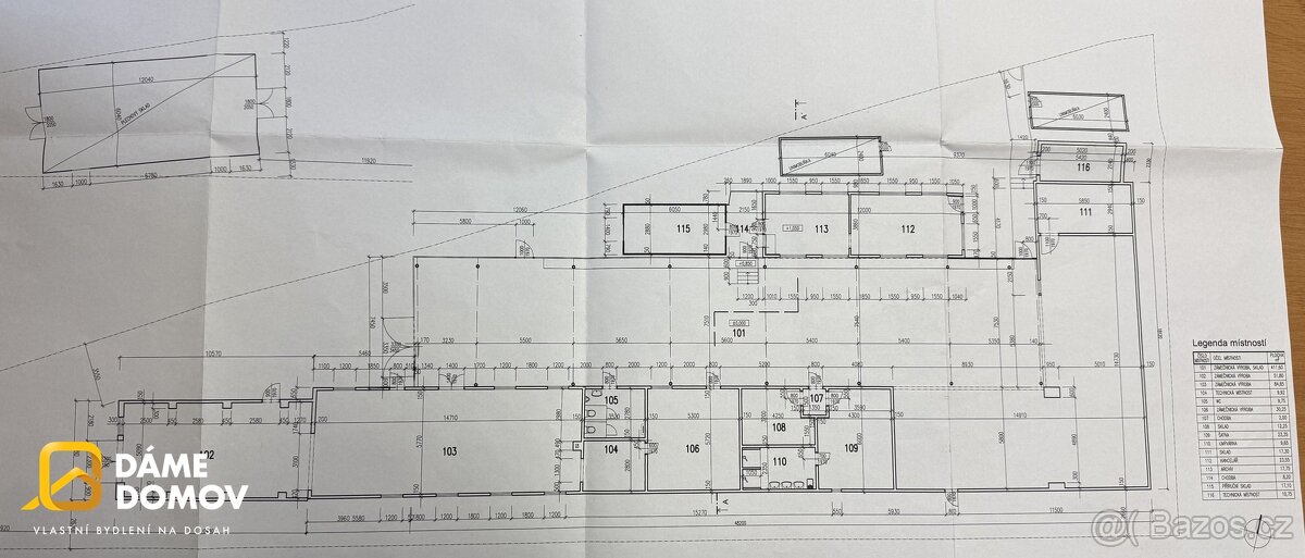 Prodej výrobního prostoru 1 612 m², Zlín, ev.č. 14402