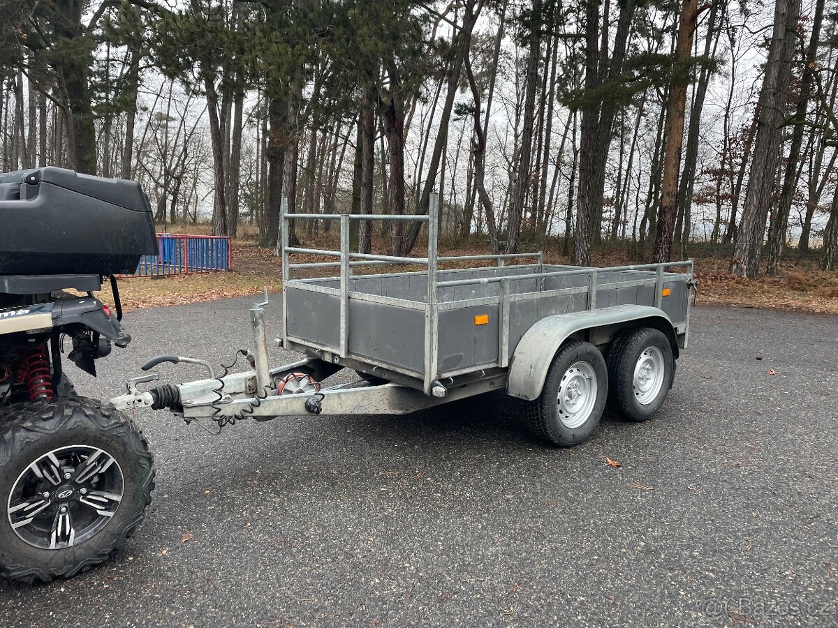 Bržděný přívěs HAPERT 2000 kg, 130X250 cm, nová stk