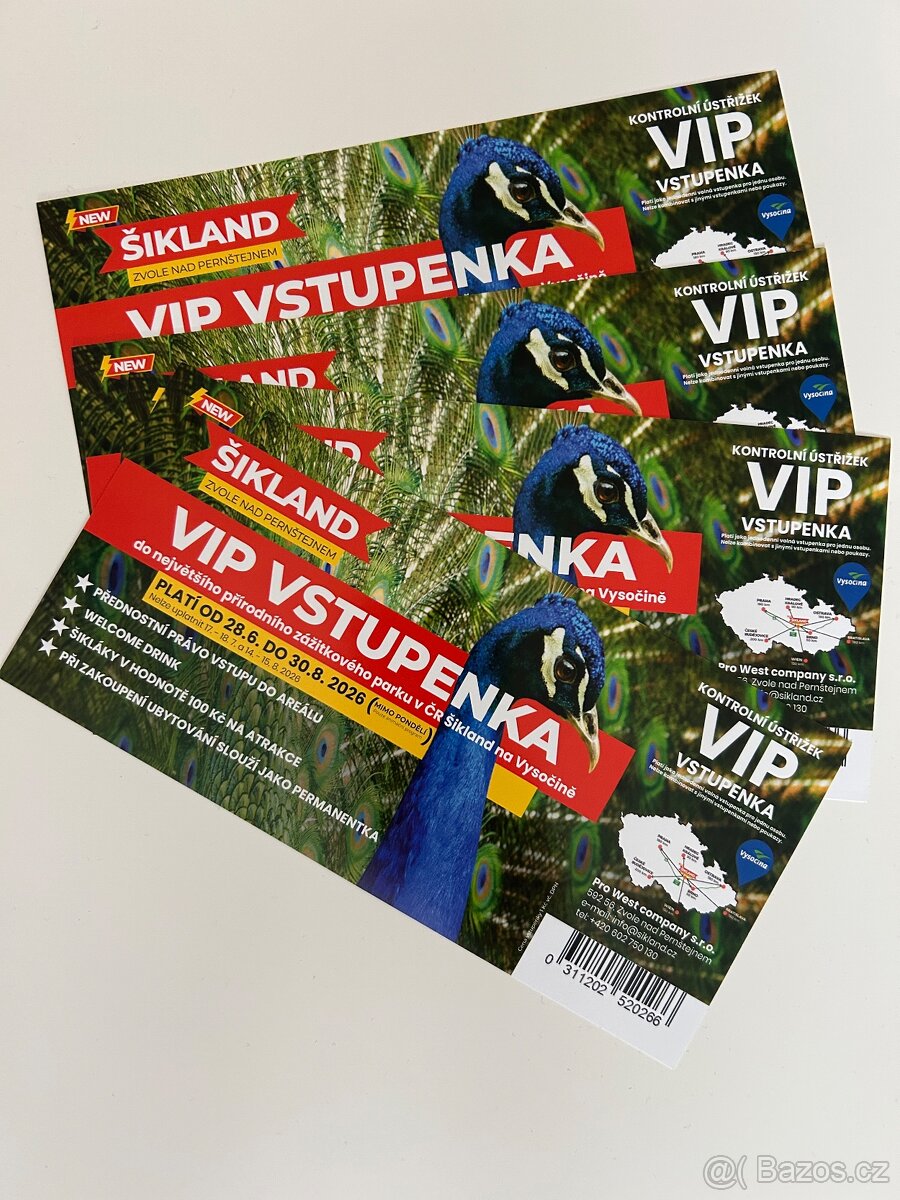 VIP vstupenky do zábavneho parku ŠIKLAND