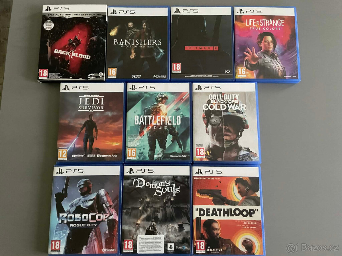 Prodám hry na PS 4 a PS 5