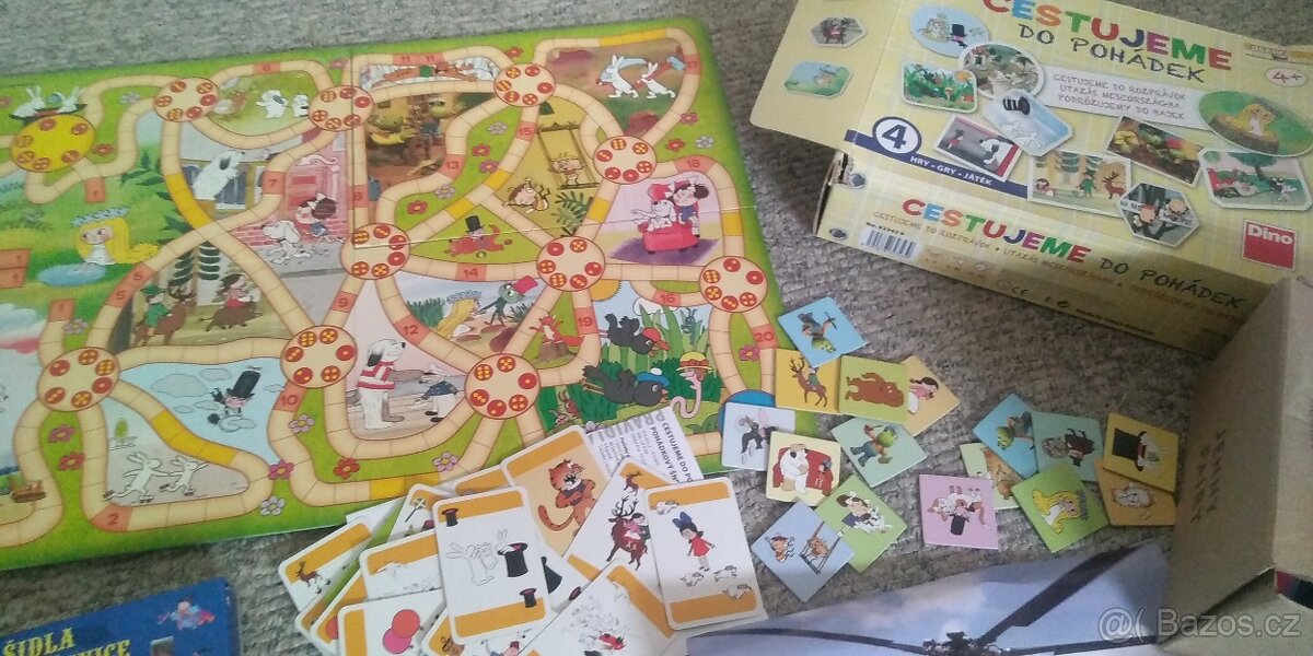 Hry Cestujeme do pohadek, vecernicky, pexeso puzzle, Patrol