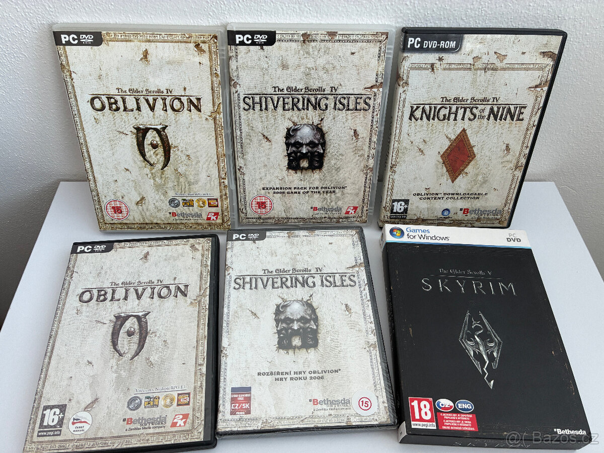 Použité PC hry série The Elder Scrolls CZ/EN