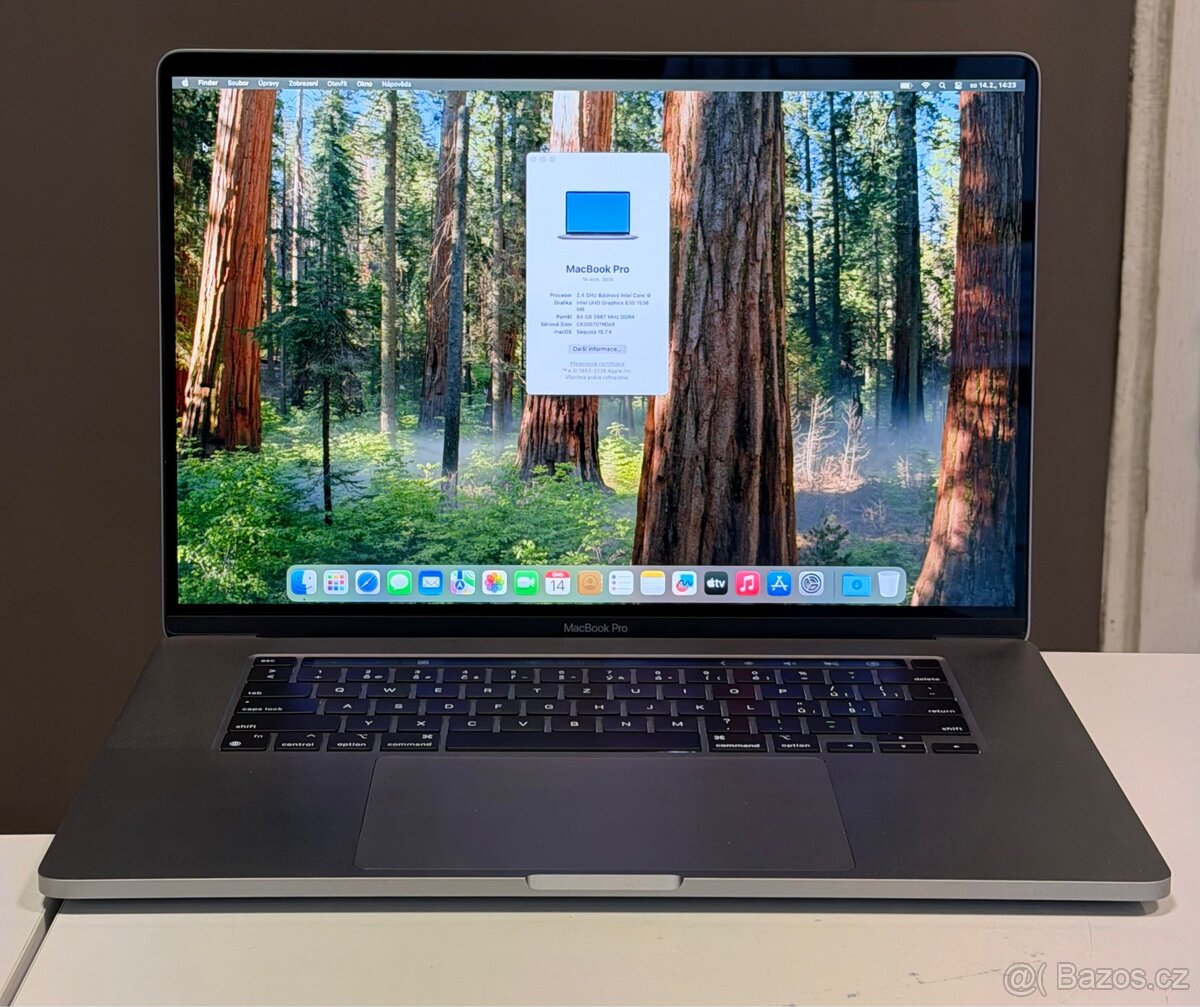 MacBook Pro 16” 2019/64GB RAM/Intel i9/512GB SSD/ Záruka