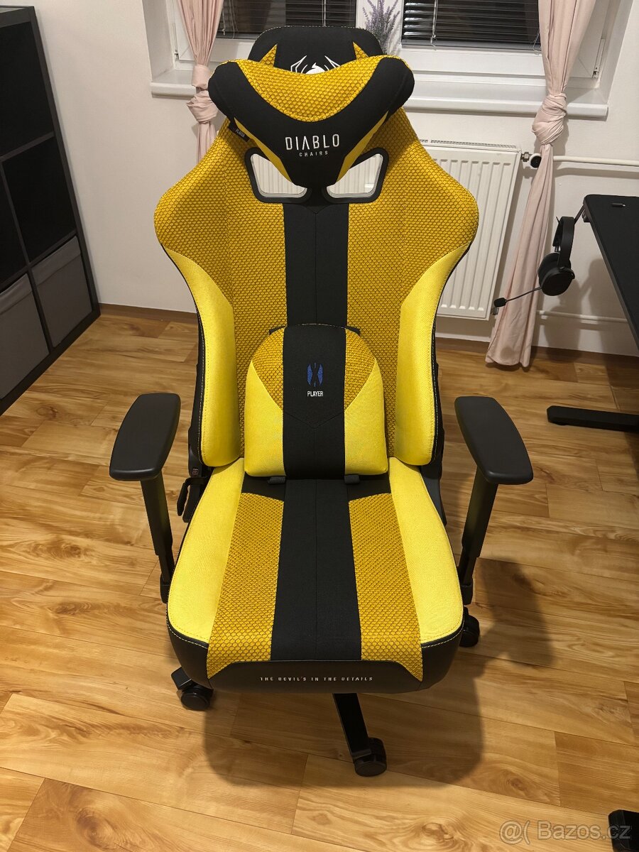 Herní křeslo DIABLO Dark Sunflower X-Player 2.0