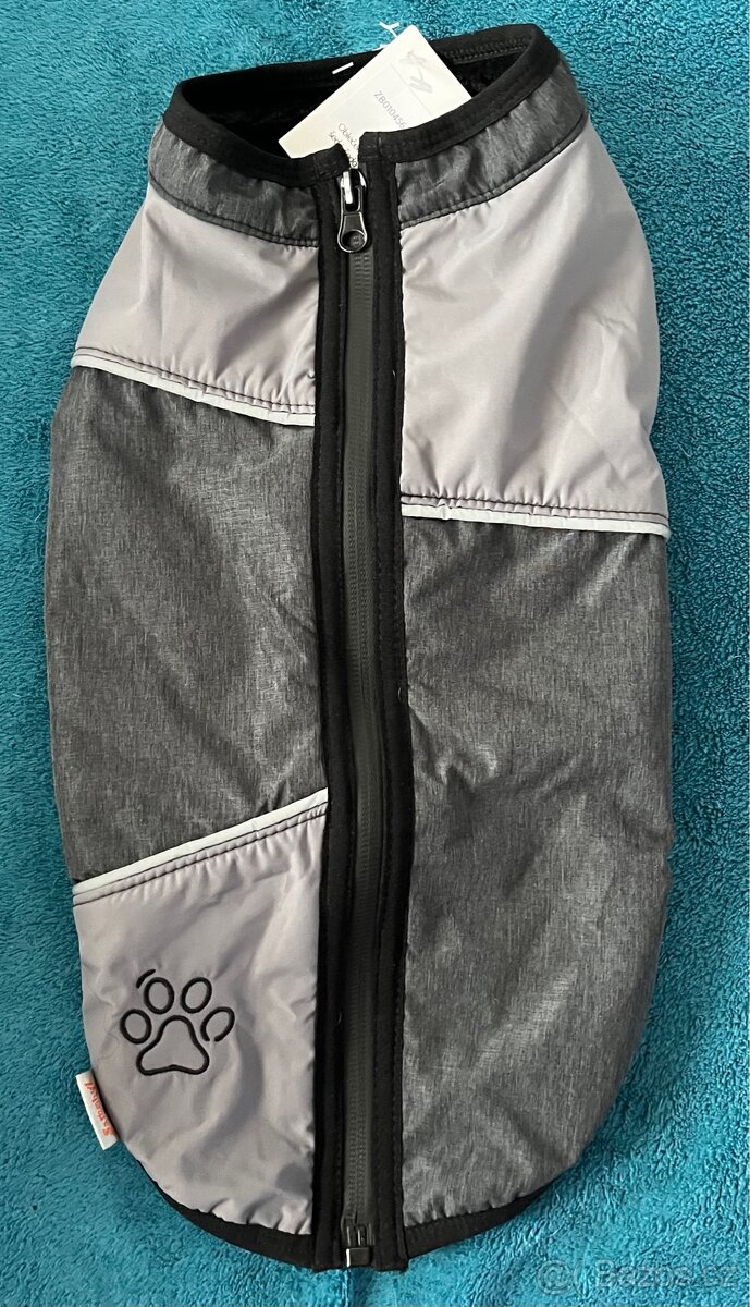 obleček - Vesta pro psa Esmé Tulák Lux šedá-šedá 36 cm