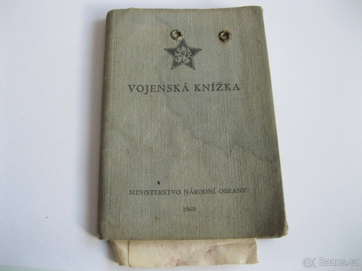 VOJENSKÁ KNÍŽKA - KOMPLETNÍ ORIGINÁL