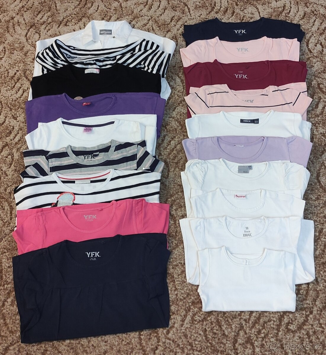 Dívčí trika dlouhý rukáv + košile