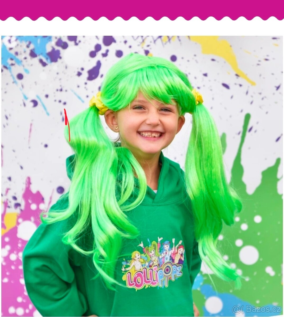 Lollipopz zelena paruka