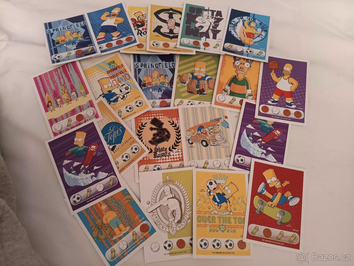 Sběratelské kartičky Věnuje se sportu - rok 2012