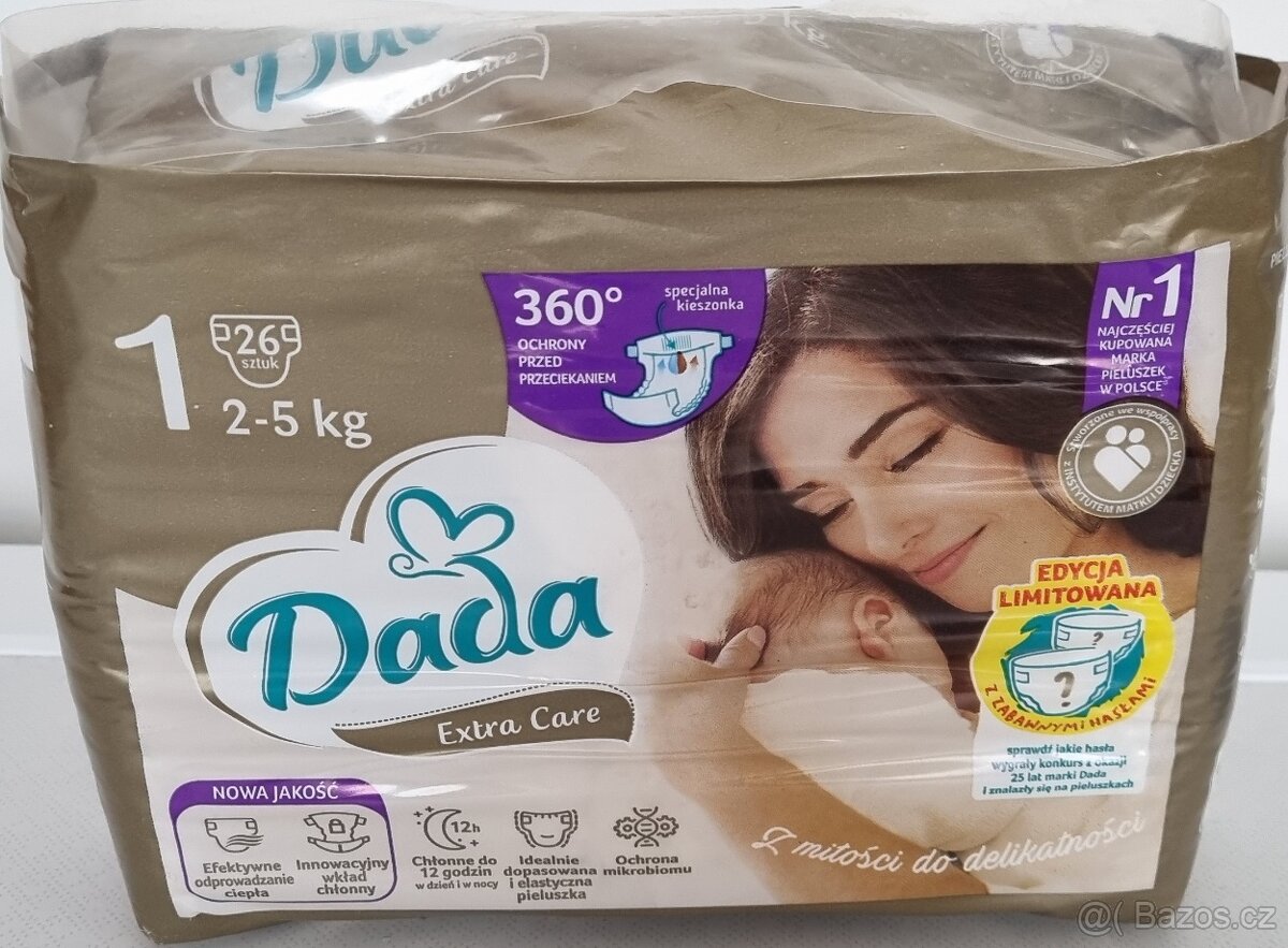 Plenky Dada extra care velikost 1 a 2