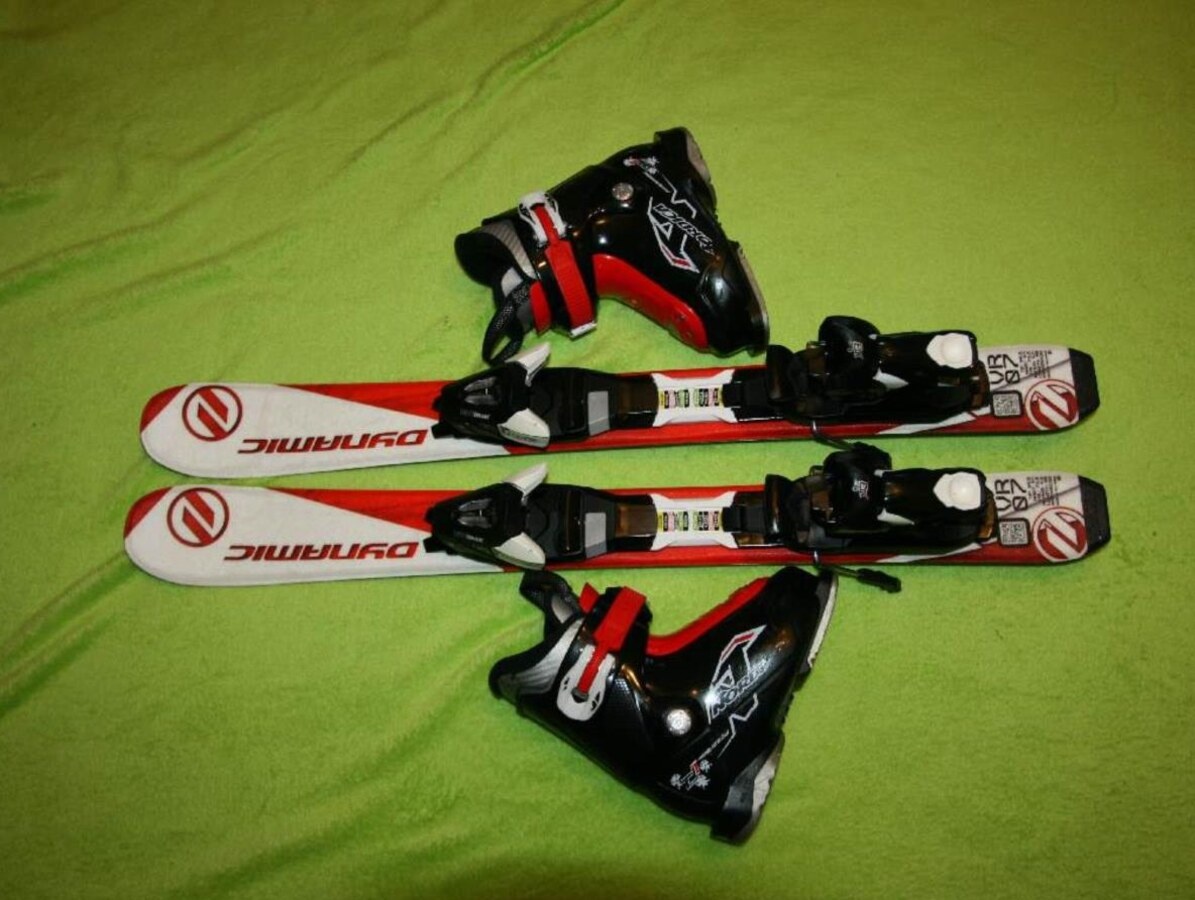 lyže Dynamic 80 cm , lyžaky Nordica
