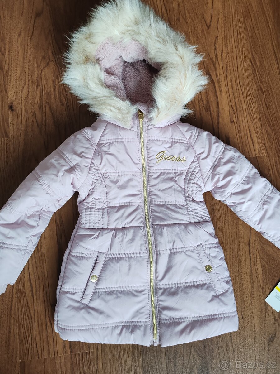 Dětská zimní bunda pro holčičku GUESS – vel. 4–5 let (NOVÁ)
