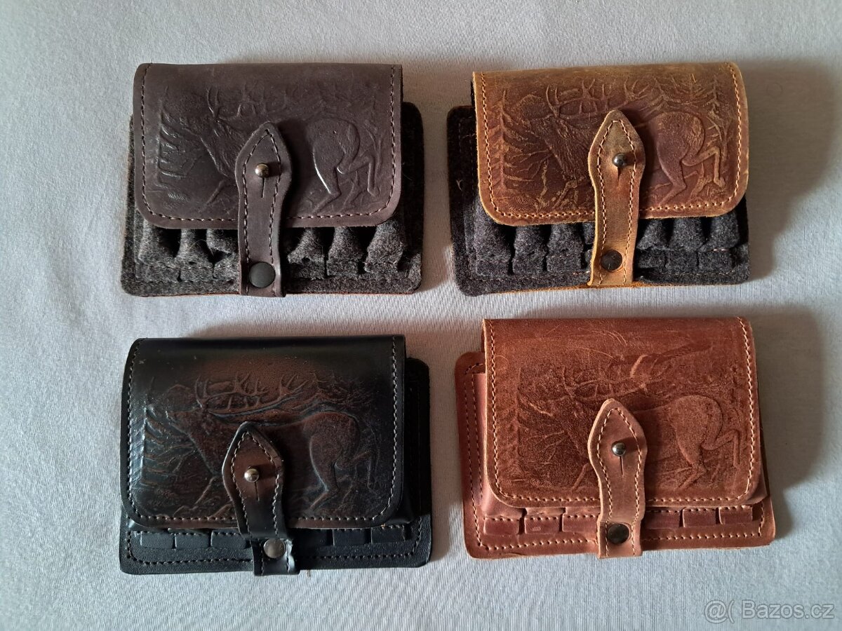 Kožené pouzdro na 7 kulových nábojů