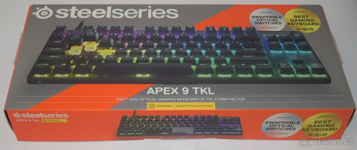 SteelSeries Apex 9 TKL + myš bezdrátová.MICROSOFT
