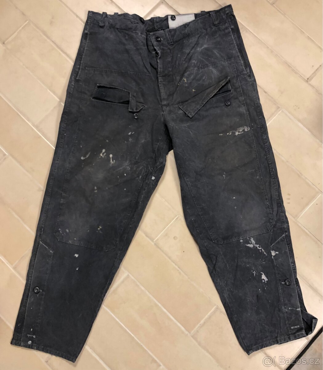 vojenské armádní kalhoty montérky ČSLA ČSSR