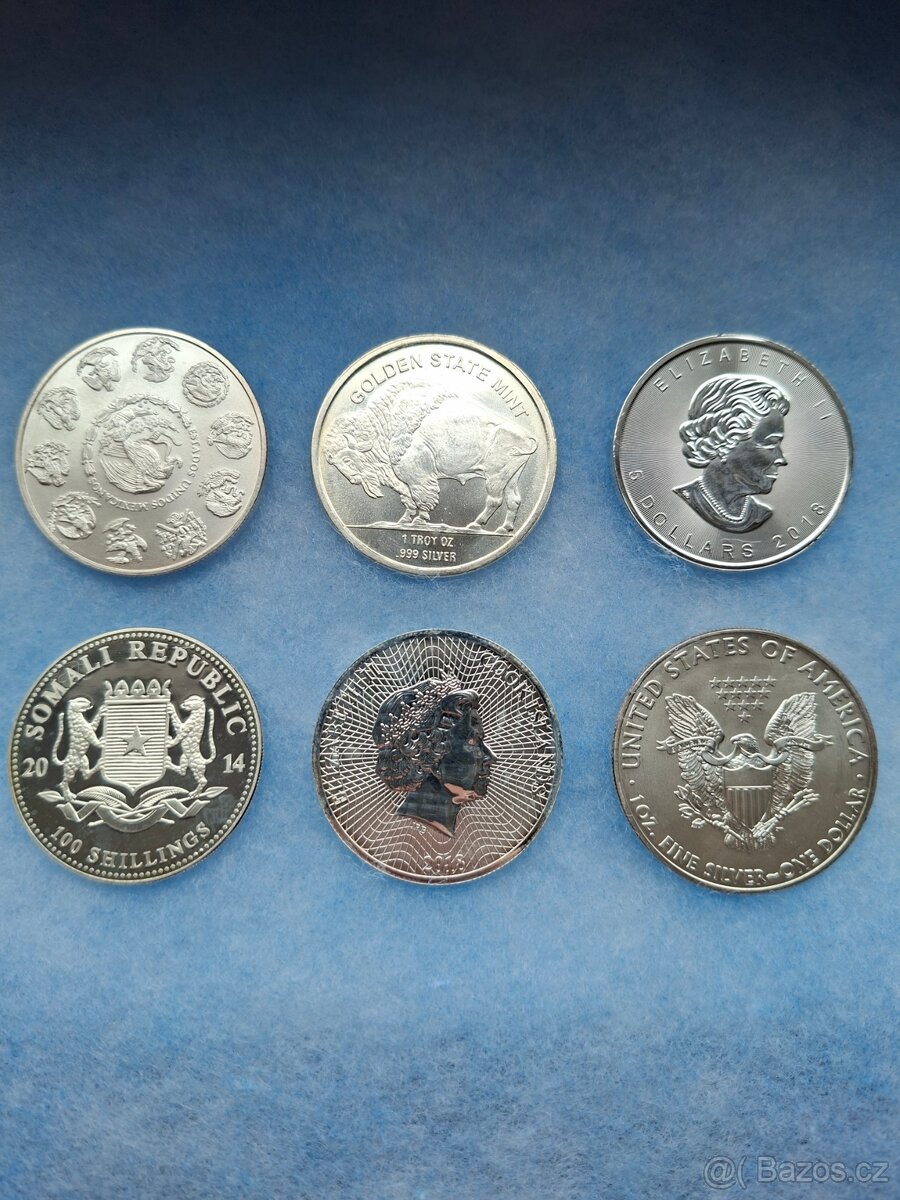 Prodám stříbrné mince