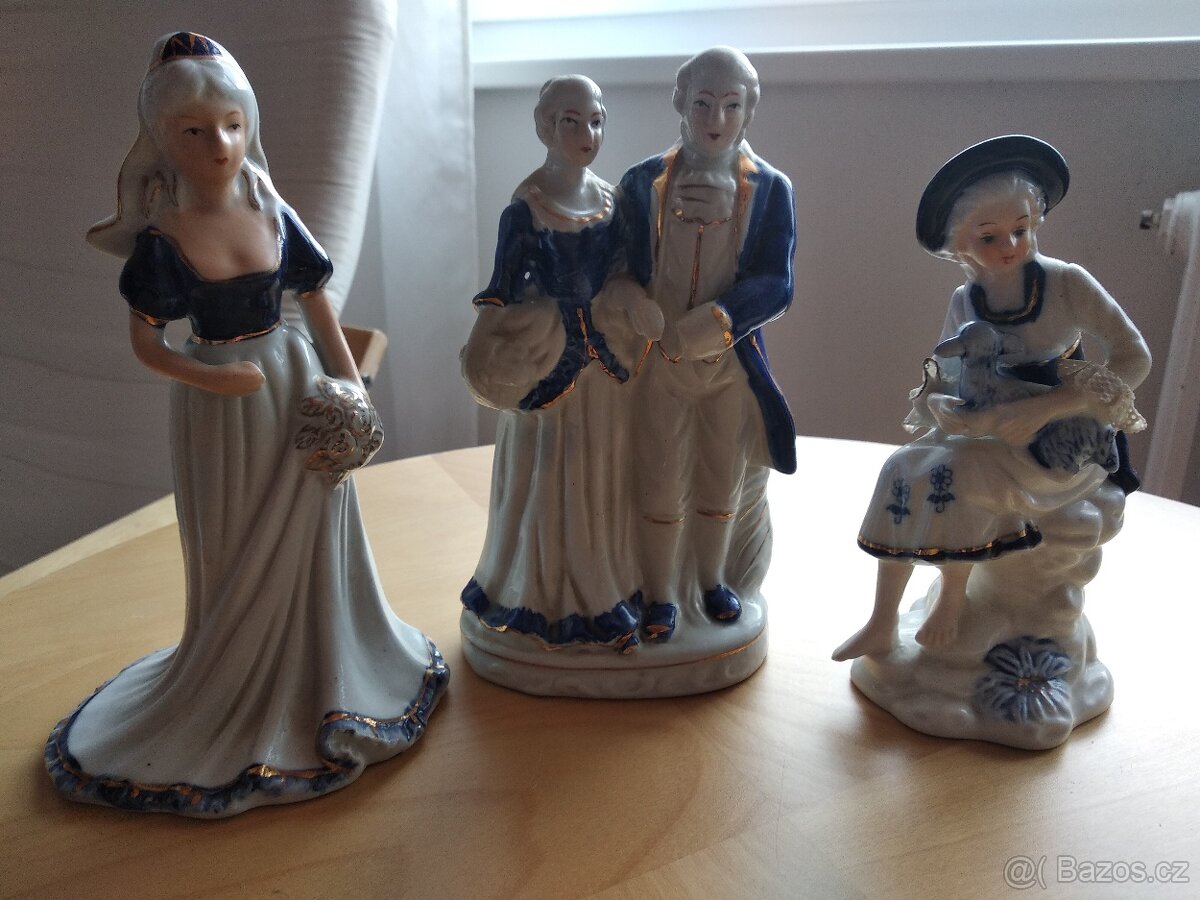 Prodám 3ks porcelánových figurek