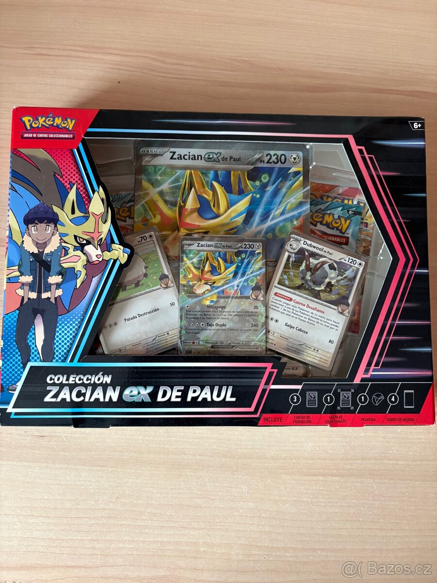 Pokémon TCG: Zacian ex box Collection (ŠP)
