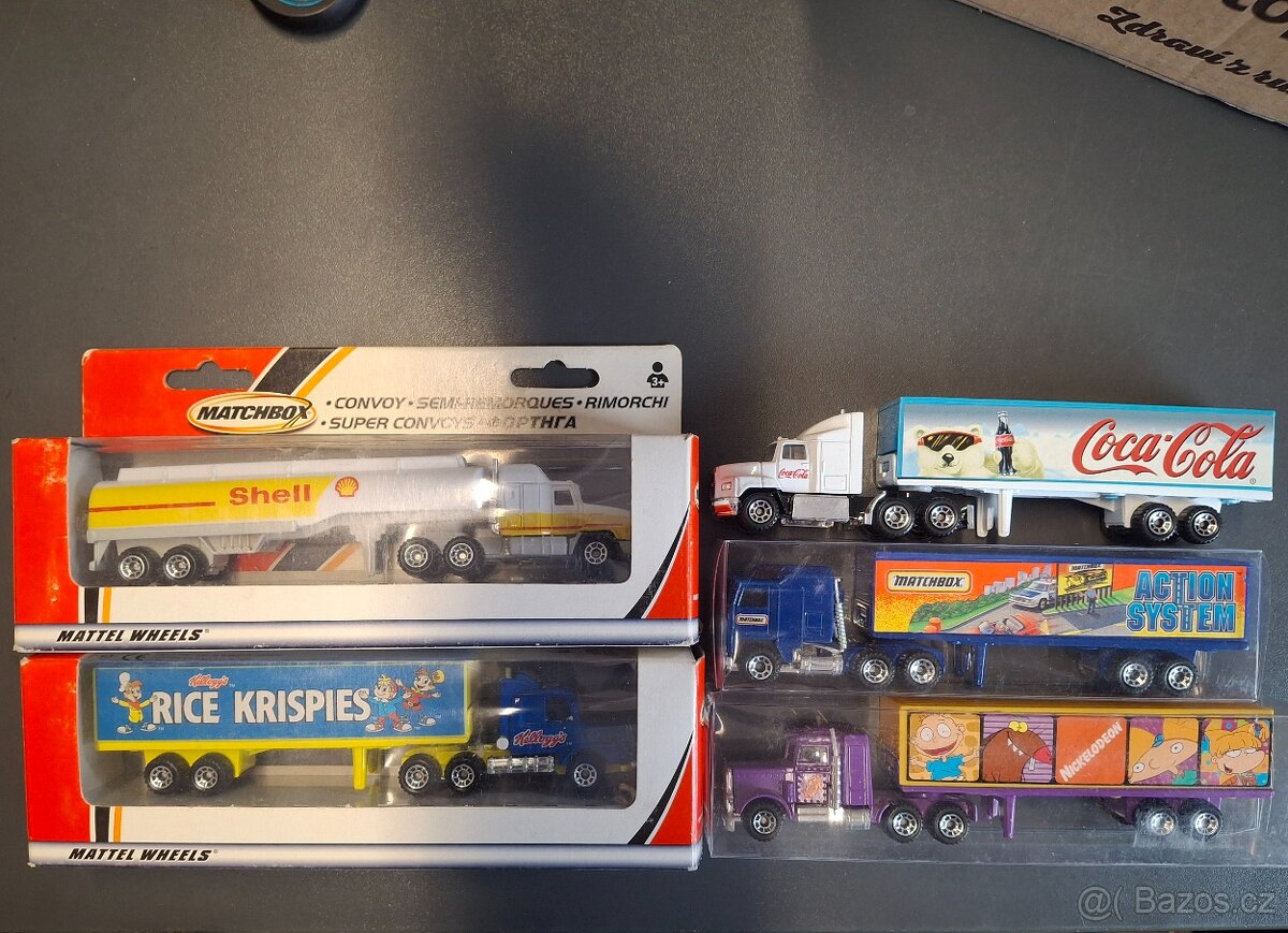 Matchbox Convoy Shell, Coca Cola, Nickelodeon, Action