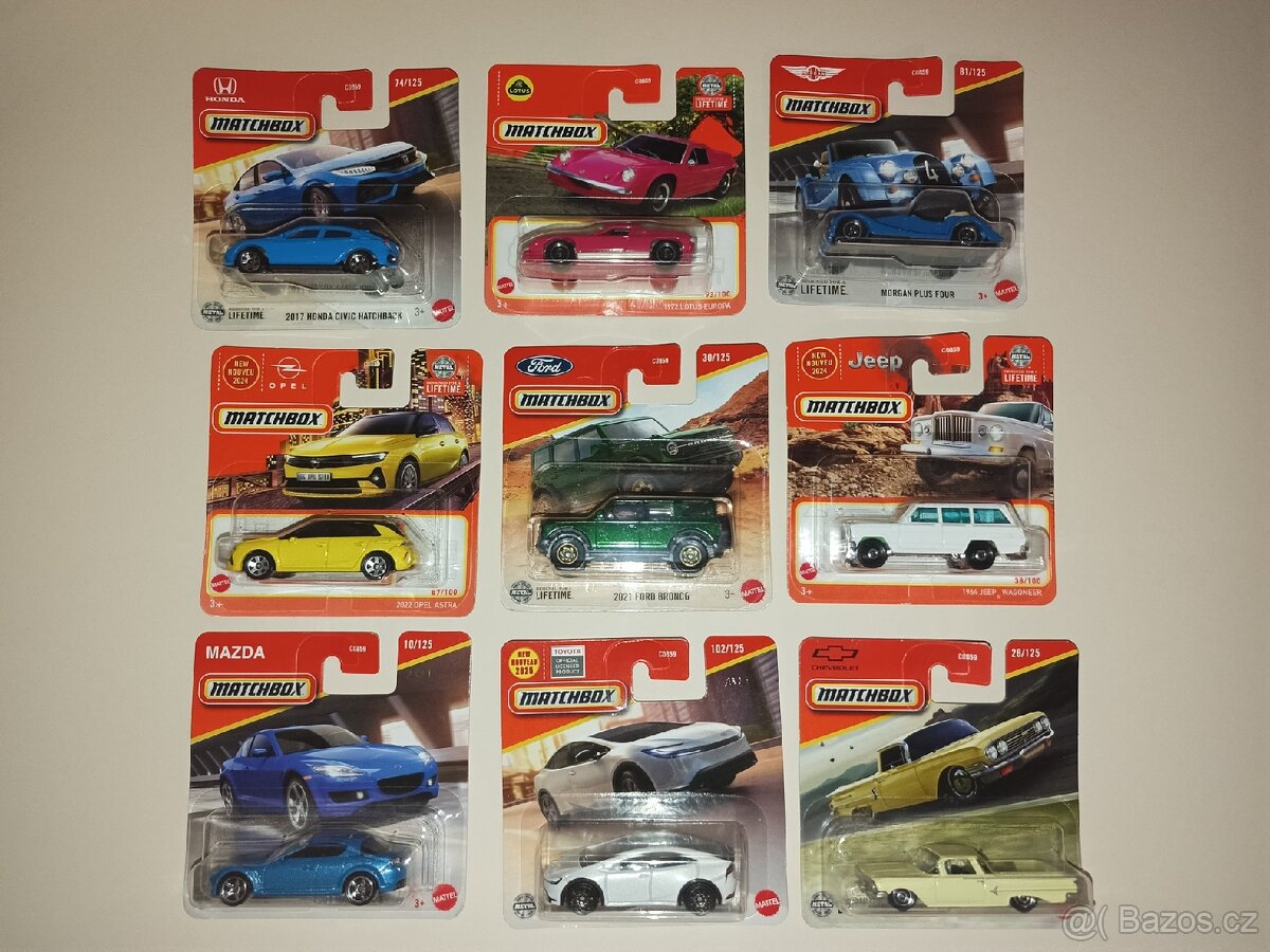 Matchbox kovové autíčko různé druhy 2