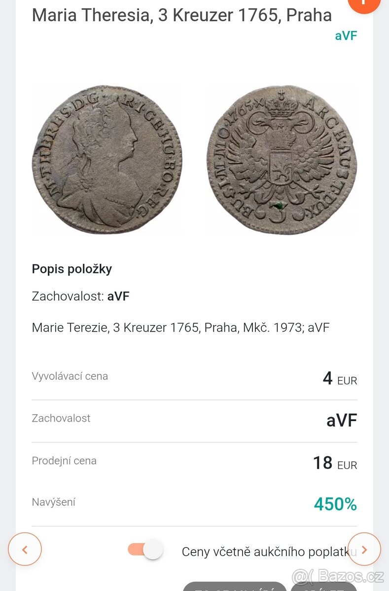 Mince Marie Terezie 1763