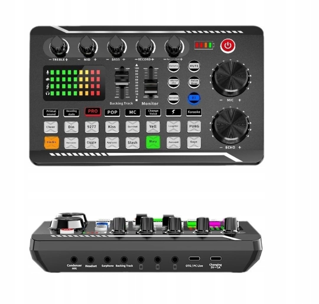 Mix pult, mikrofon,