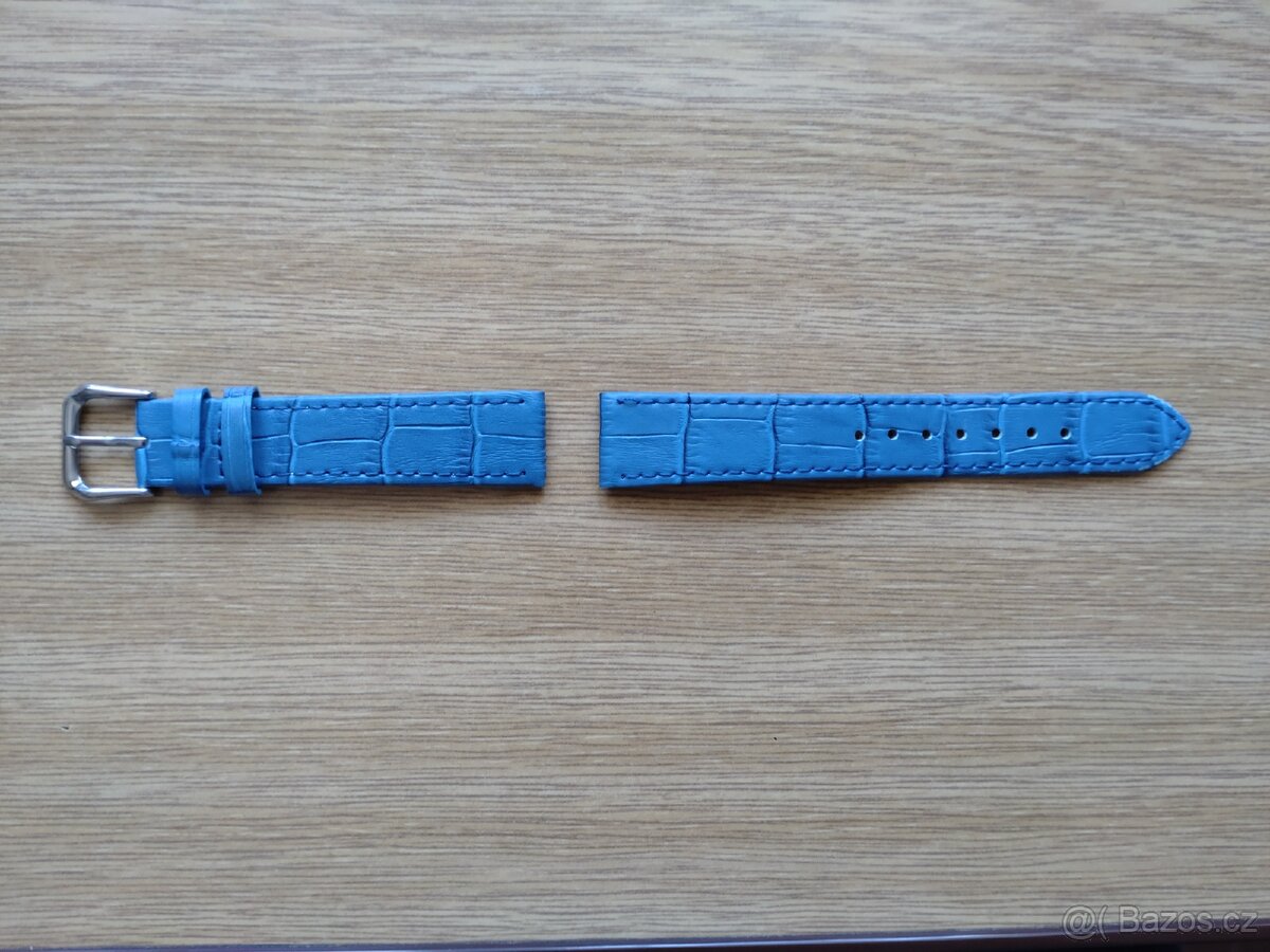 Modrý kožený řemínek