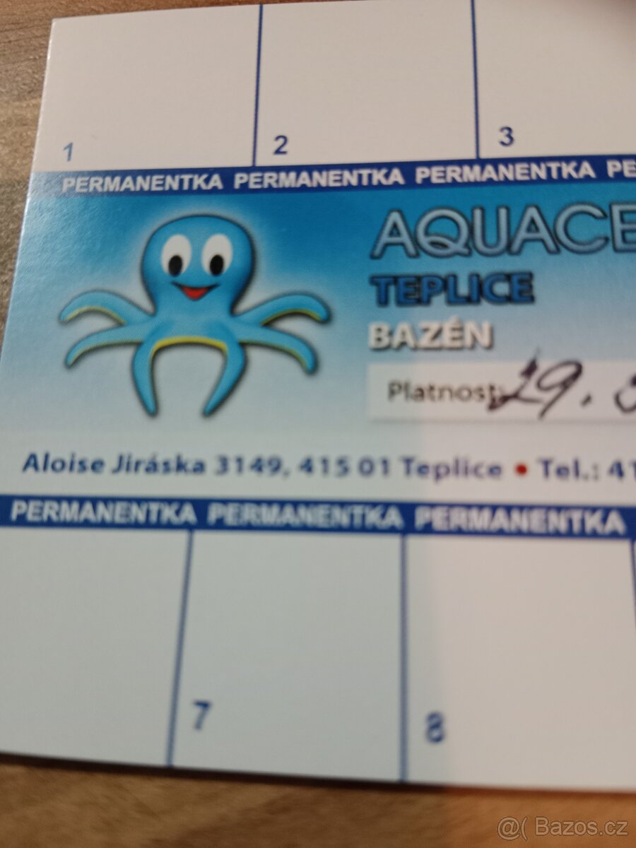 Vstupné do bazénu