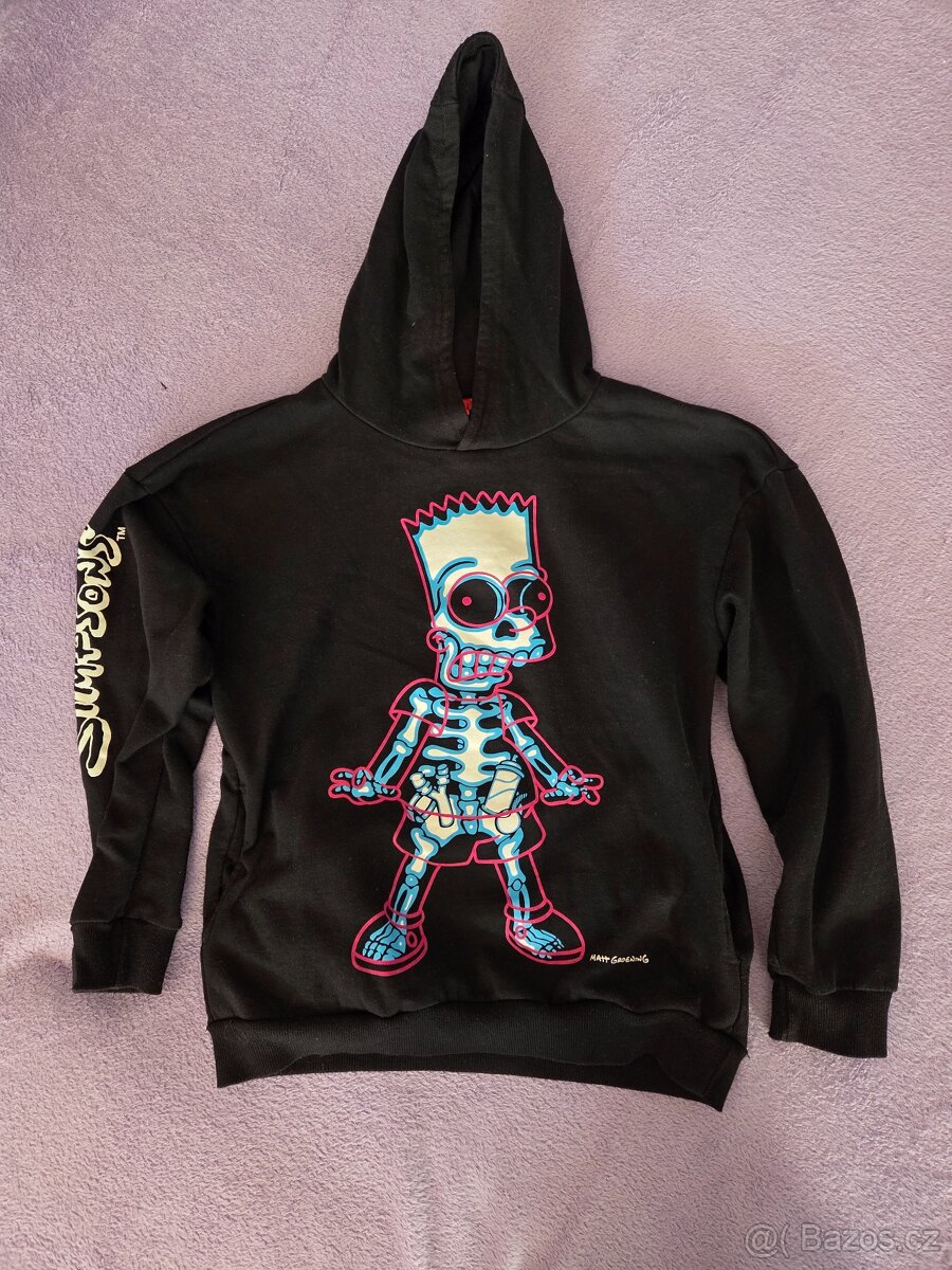 Cerna mikina licence The Simpsons - Bart