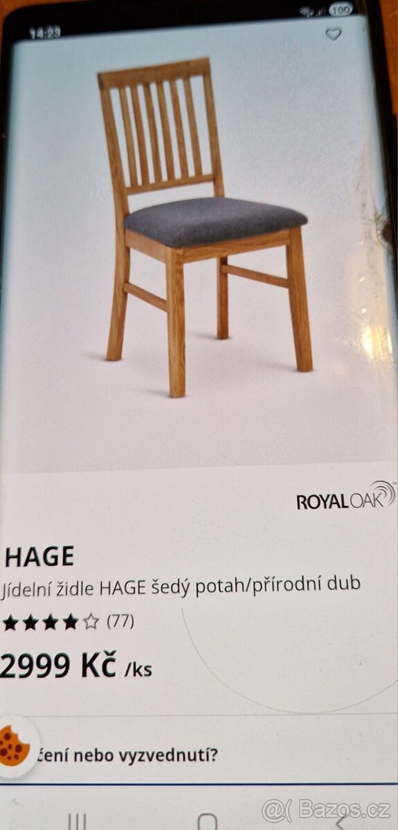 Dřevěné židle Jysk