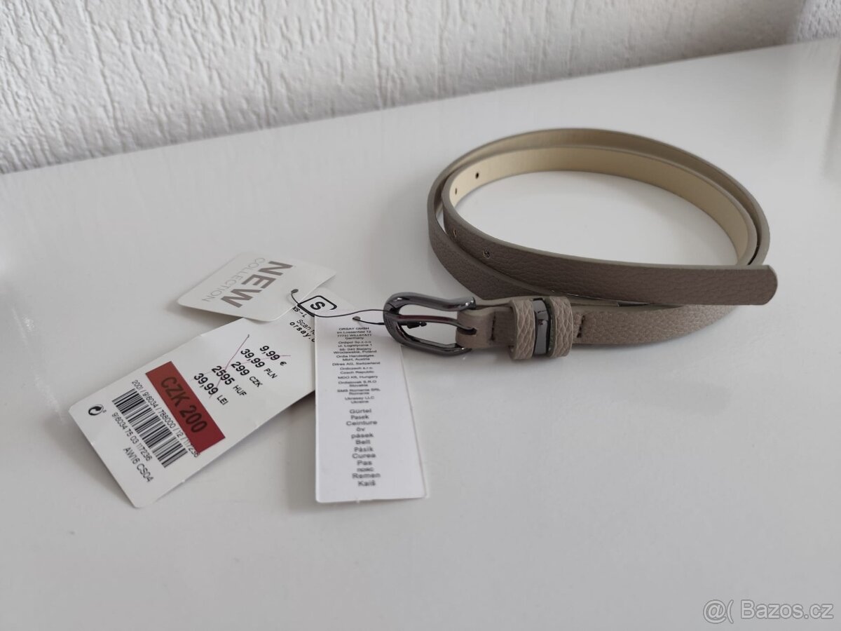 NOVÝ dámský úzký pásek Orsay vel. S/ 85