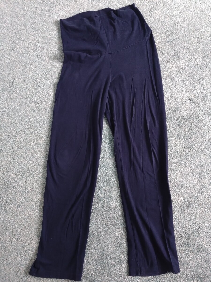 Těhotenské kalhoty vel.36/38 modré