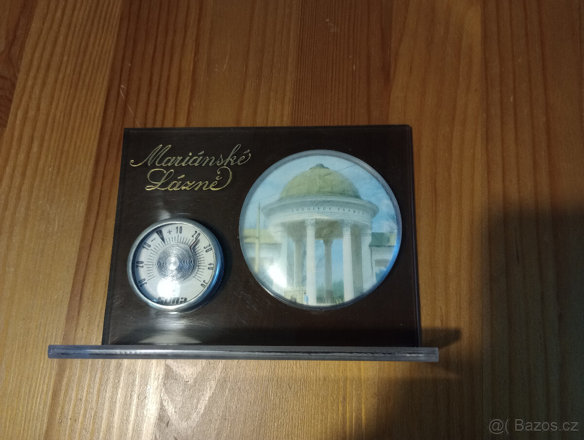 Teploměr SONO retro - Mariánské Lázně, RUDOLFŮV PRAMEN