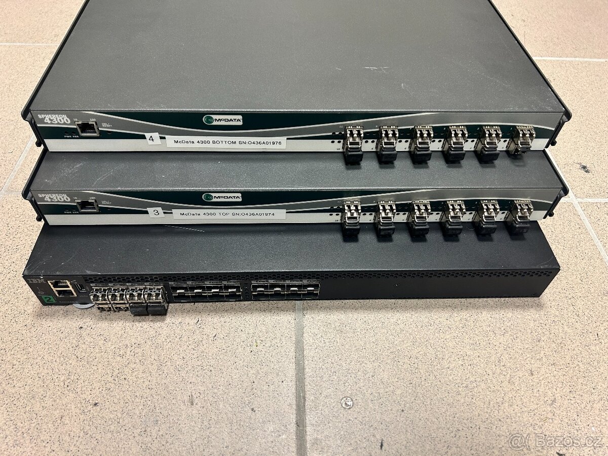 Optické switche Sphereon 4300 a IBM 24B-5