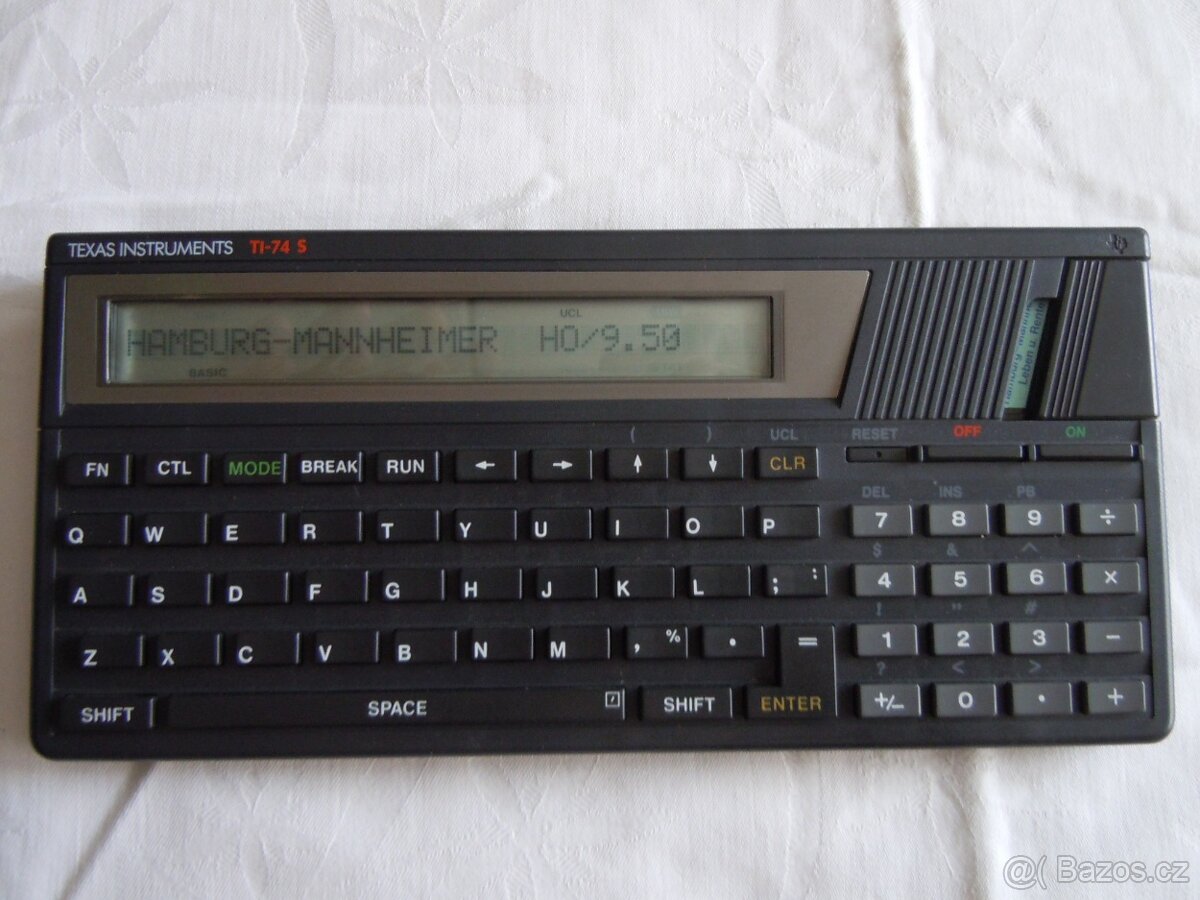 Texas Instruments TI 74S - programovatelný kalkulátor 1986