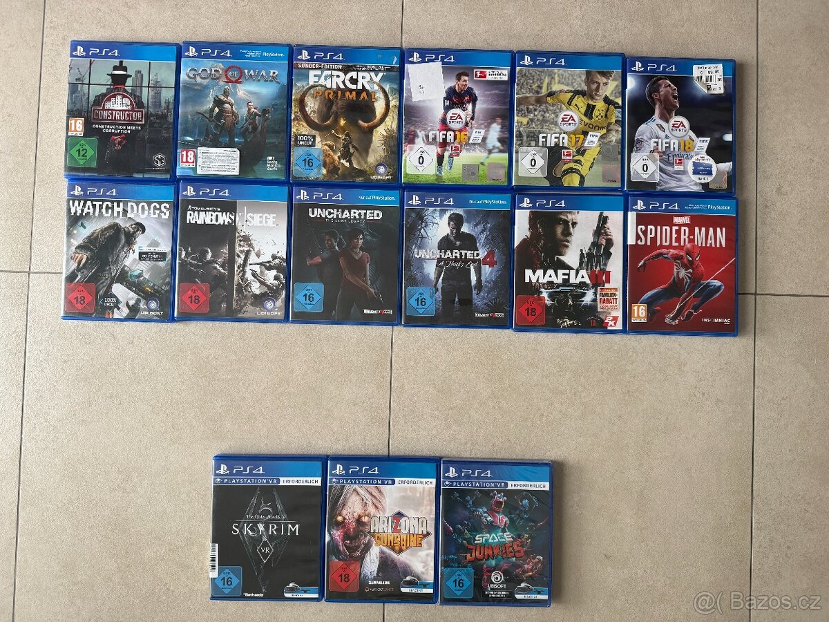 Hry pro PS4 čeština nebo VR