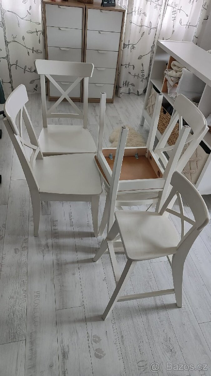 Jídelní židle Ingolf/Rosentorp 4+1 Ikea