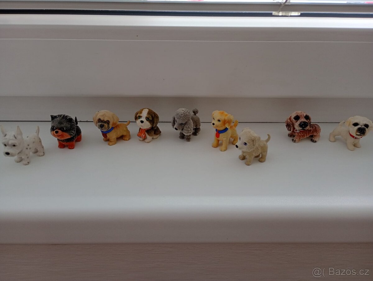 figurky pejsci - semišoví