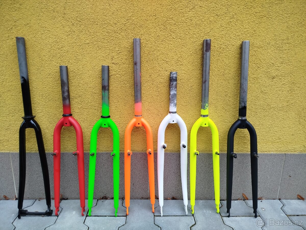 vidlice pevná, různé druhy