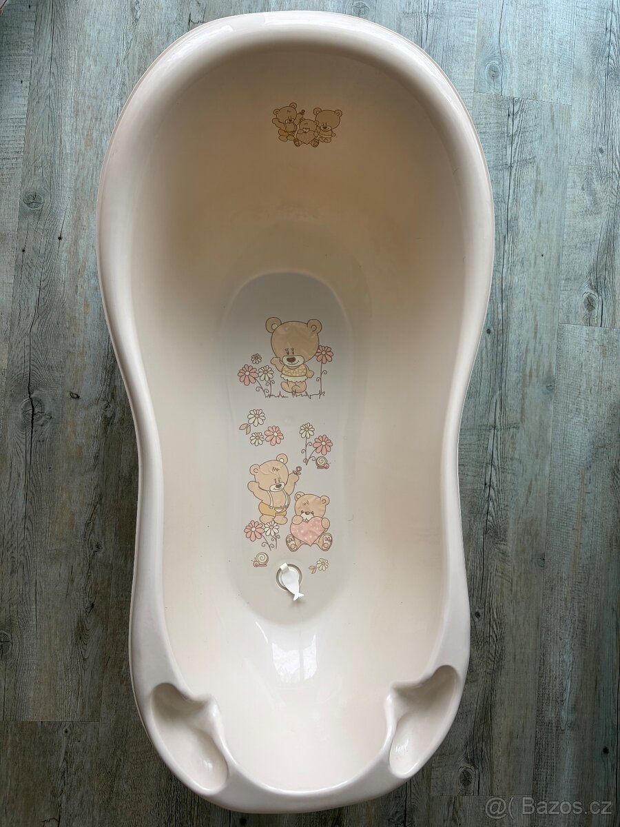 Vanička 102 cm béžová - medvídek
