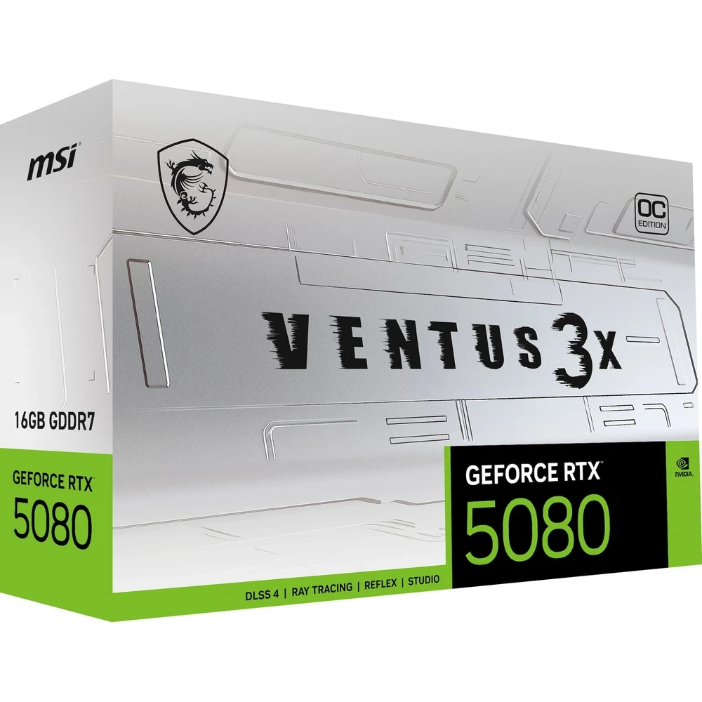 MSI NVIDIA GeForce RTX 5080 16G VENTUS 3X OC WHITE