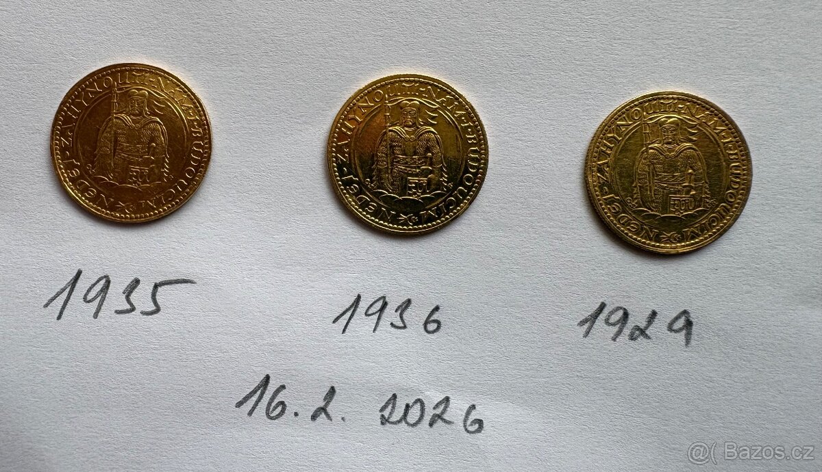 Svatováclavský dukát 1929, 1935, 1936