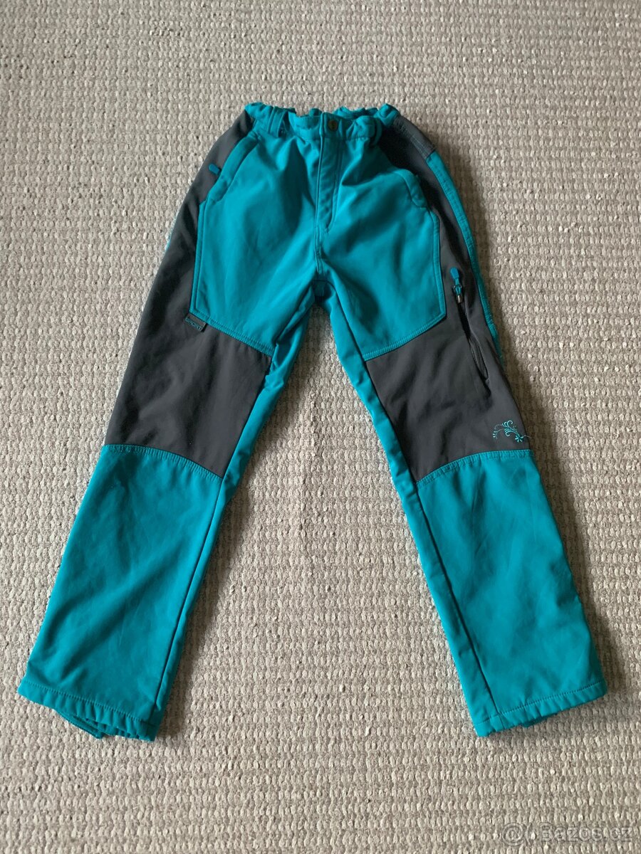 Dívčí softshellové kalhoty, vel.146