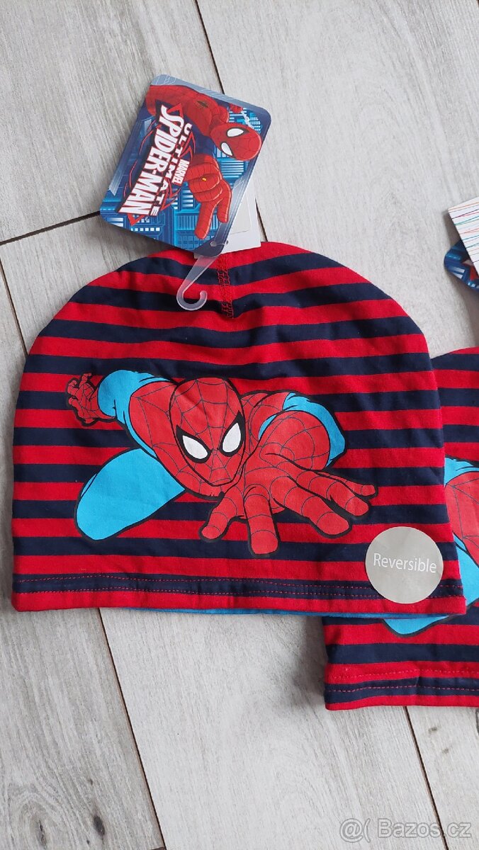 Dětská jarní / podzimní čepice Spiderman