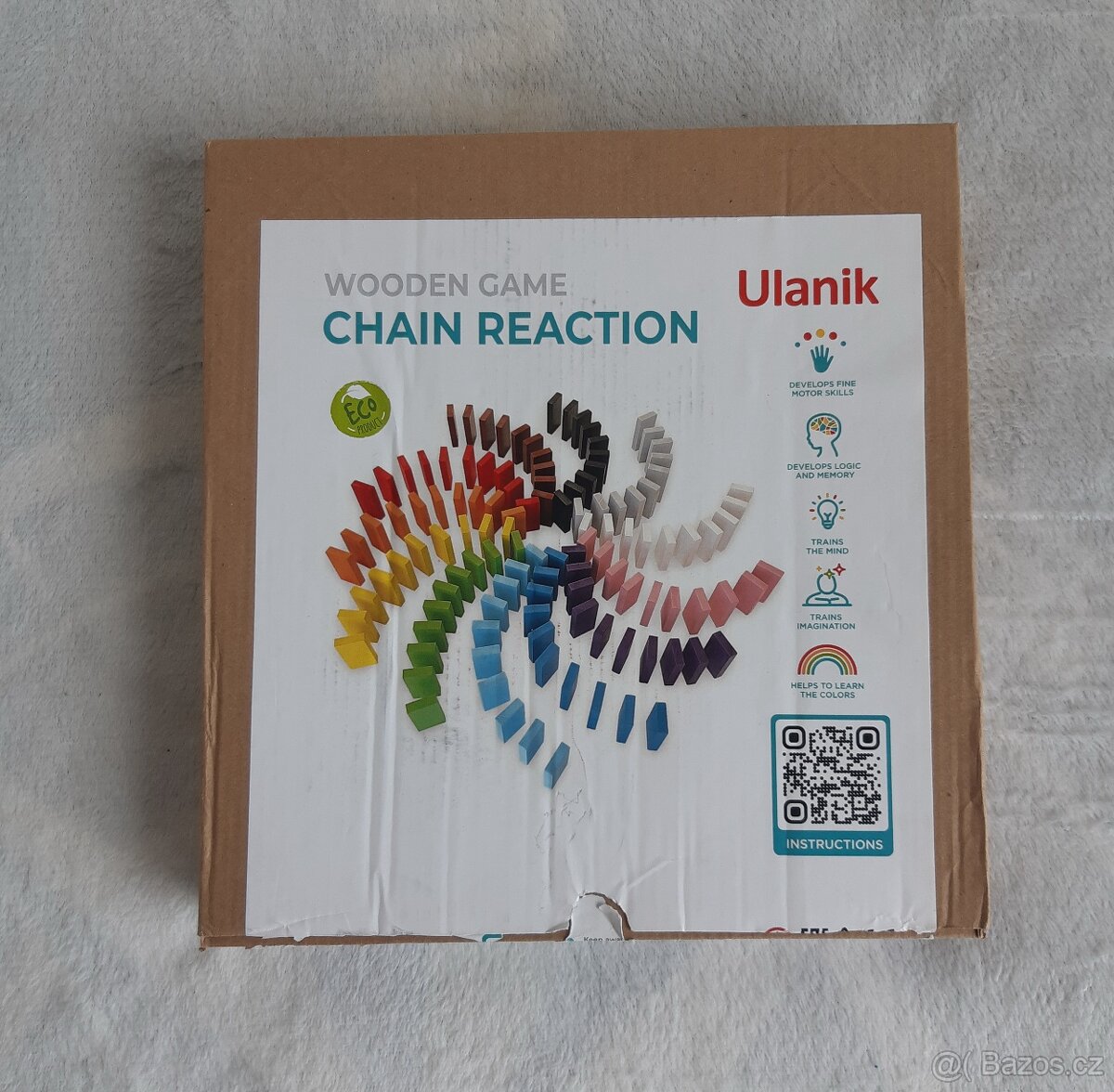 kostky Ulanik Chain Reaction Wooden Game