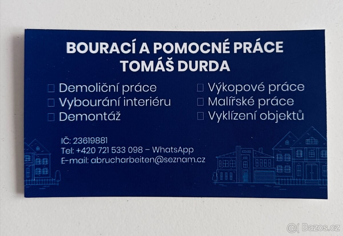 Bourací a pomocné práce