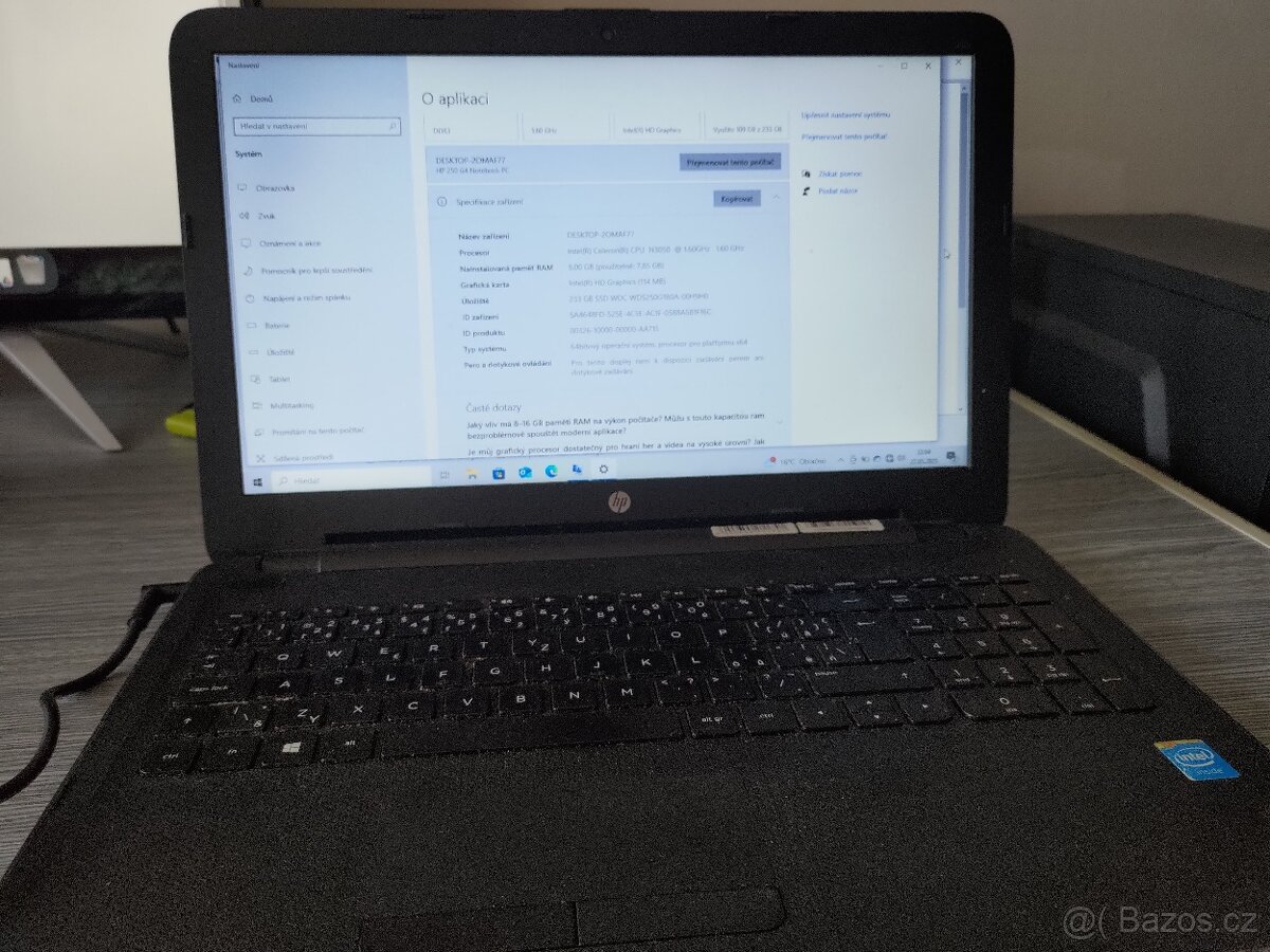 HP 250 G4 / 8GB RAM / 240 GB SSD