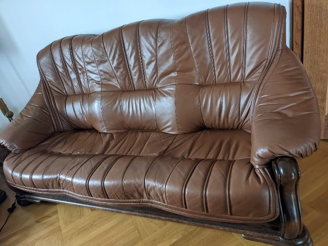 Kožená sedačka 3+2+1